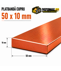 Platbanda cupru 50 x 10 mm – lungime 4 metri – EN Cu-ETP Platbanda cupru 50 x 10 mm – lungime 4 metri – EN Cu-ETP